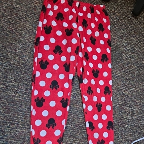 Disney Women's Black/Red Minnie Mouse 2 Piece Set-Pajamas/Pants Size Small - Picture 5 of 8